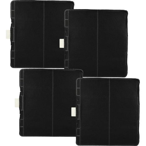 vhbw 4x Aktivkohlefilter kompatibel mit Constructa CD676652/01, CD676651/02, CD649652/03, CD659251 Dunstabzugshaube - 23,3 x 21,5 x 2,2 cm