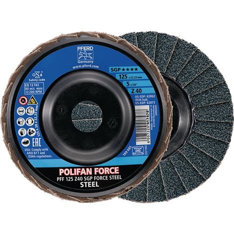 Disque à lamelles FORCE SGP ACIER 125 mm Z 60 chevaux (1/3)