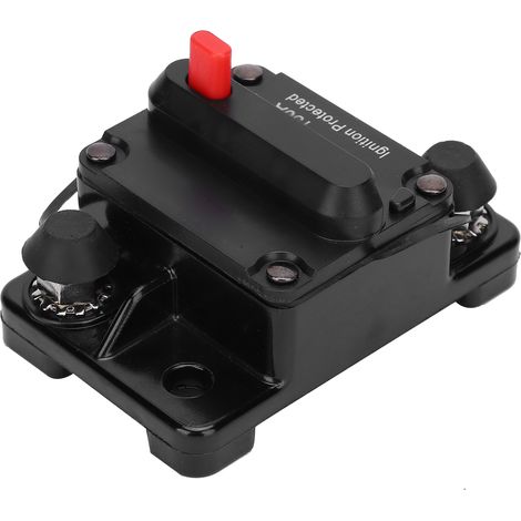 Porte-fusible à réarmement automatique, en cuivre, étanche, disjoncteur automatique, rouge, 12-42 V CC, 150 A (1/5)