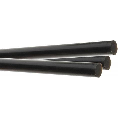 Colla a caldo per pistola termocollante NERA 12x200 mm 24 pezzi (ca. 0,5 Kg)
