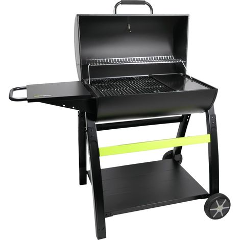 MF - Barbacoa de Carbón TONINO 70 - Con Plancha y Parrillas de Hierro Fundido - Termómetro - Altura Regulable - Para 10 Comensales (1/4)
