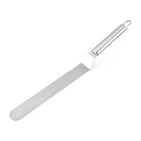 Lame en acier inoxydable offset spatule crème portable pour décoration pâtisserie gâteau (1/5)