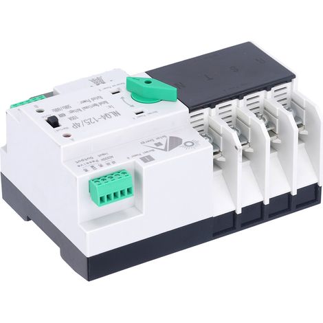 Commutateur Transfert Automatique Bi-source NLQ4-125/4P 100A 400V AC Inverseur Rapide ms PC Grade (1/5)