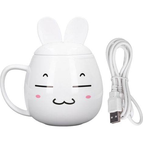 Bouilloire électrique 280 ml avec alimentation USB, mini-bouilloire électrique grand format pour la maison, l'école et le bureau, type 5 V