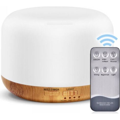 Premium-Diffusor für ätherische Öle (300 ml) mit Fernbedienung, 5-in-1-Ultraschall-Luftbefeuchter, Timer und automatischer Abschaltfunktion. (1/4)