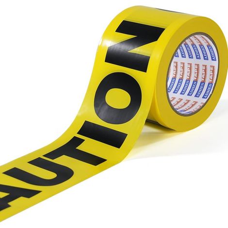 4.8cm x 25m Ruban D'avertissement Non Adhésif Ruban de Signalisation de Marquage de Avertisseur Pour Travail Zones Dangereuse (1/5)