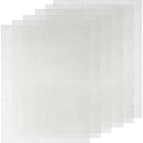 6 pièces de tamis métallique Velum, tamis en acier, tamis à mailles fines, tamis en fil métallique-20X15X0.1CM-Silver