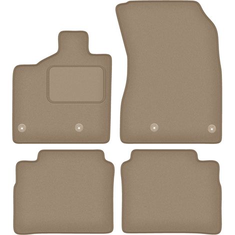 Velours-Fußmatten für: MG 4 Elektro (ab 2022) Beige