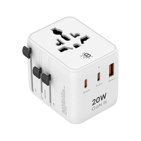 BOOMPODS World Travel Plug 20W White (WLD20W)