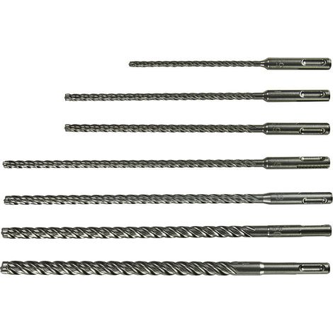 Confezione da 7 punte NEMESIS II MAKITA E-14906 con attacco SDS-Plus (lunghe) (1/2)