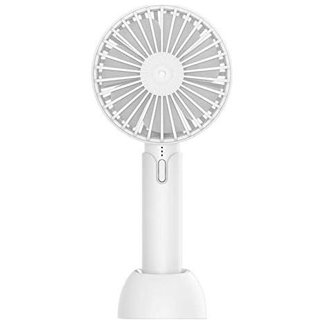 ventilateur de bureau à main tenue avec 3 vitesses de vitesse réglables USB de charge et Super Mute portable petit ventilateur pour voyager, camping, salle de gym et activités de plein air (1/5)