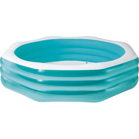 Intex Piscina Gonfiabile Ottagonale Blu 254x254x56 cm (1/5)
