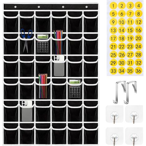 36 Taschen Wandaufbewahrungstafel mit digitalen Aufklebern
