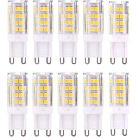 Ampoules LED G9, blanc chaud 3000K 5W, lot de 10 (1/5)