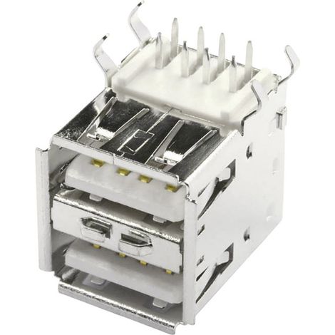 Einbaubuchse USB-A Print 2xUSB Buchse, Einbau horizontal USBBU2A 2 Ports USBBU2A econ connect Inhalt (1/2)