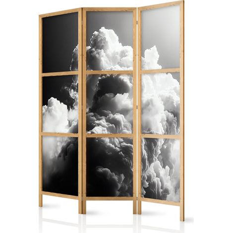 Biombo decorativo artgeist motivo nubes 135x172 cm 3 paneles