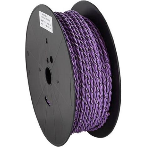 Cable compatible avec enceinte torsade 2x2.50mm2 Violet noir 100m