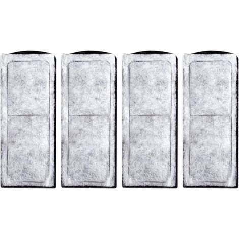 Filtre D'aquarium Coton, Cartouche Filtrante pour Aquarium, Rechange en Coton pour Filtre D'aquarium, Cartouche Filtrante pour Aquarium, Accessoire de Filtre Mural pour Aquarium, 4 Pièces (1/4)