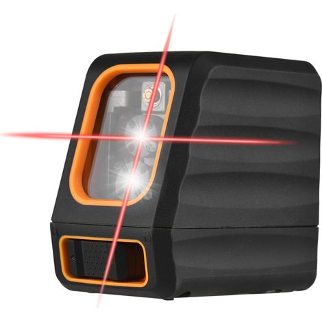 Niveau à bulle à lignes croisées 15 m / 49 pi, autonivelant, horizontal et vertical, faisceau rouge, 10 niveaux de luminosité (1/5)