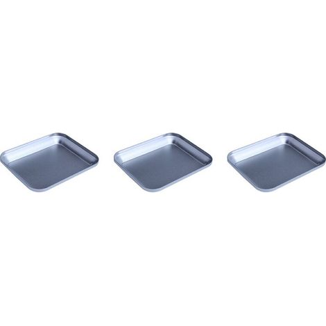 Adecuado para 3 prácticas bandejas de tornillos de aleación de aluminio con almohadillas magnéticas, aptas para modelos de control remoto, teléfonos móviles, herramientas de reparación de automóviles,