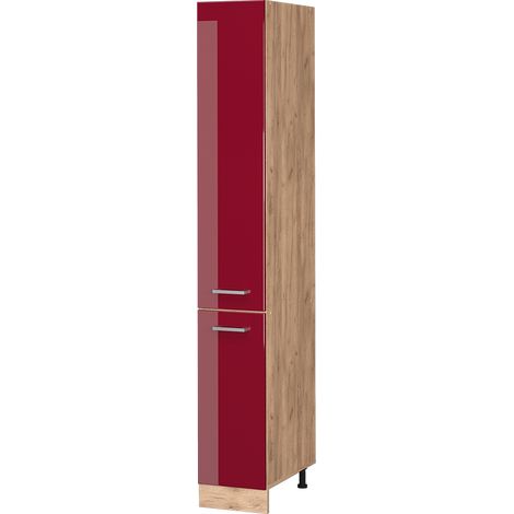 Armadio da farmacia R-Line, Rosso bordeaux lucido, 30 cm, Vicco