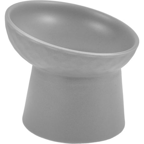 Céramique surélevée bol de chat et de chat distributeur de nourriture et d'eau adapté pour une utilisation quotidienne (1/5)