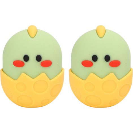 2 Pièces Moule à Glace Silicone Forme Poulet Jaune pour Visage et Yeux, Rouleau de Massage Réducteur de Gonflement et Douleur pour Hommes et Femmes (1/5)