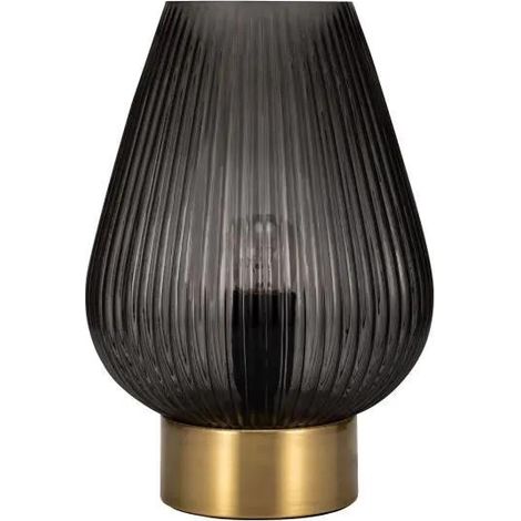 Lámpara de mesa paulmann Crystal Gloom vidrio ahumado 27.5 cm