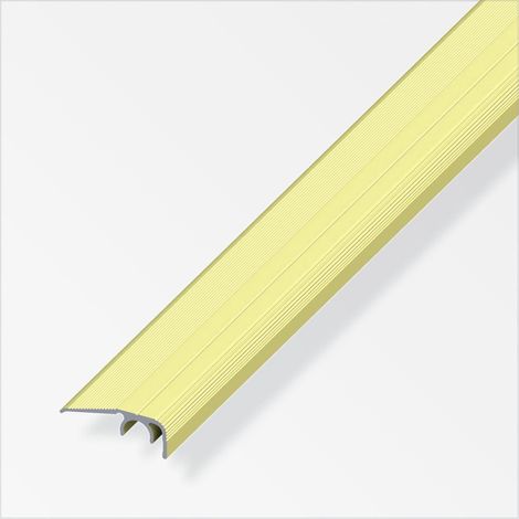 alfer Abschluss-Profil 1 m, 32 x 12.5 mm Aluminium eloxiert messing Profil