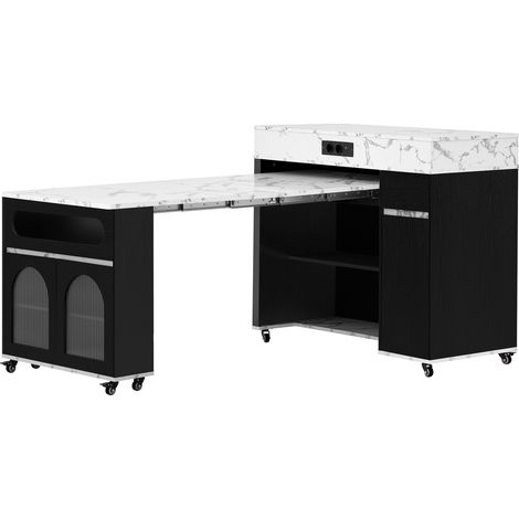 GagaÎlot de cuisine à roulettes LED USB noir (1/5)