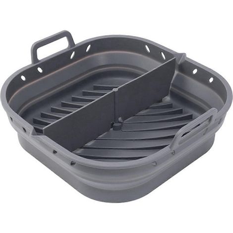 Faltbare 8,5-Zoll-Backform für Airfryer, grau (1/5)