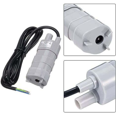 Tauchpumpe, 12 V Gleichstrom, Hochleistungs-Wasserpumpe, Frischwasserpumpe, Pumpe für Boote, Wohnmobile, Teiche, Aquarien, Duschen, Gärten, 600 l/h (1/5)