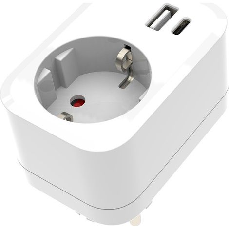 ADAPTADOR ONLEX PC 1TOMA 16A.USB+TYPE C