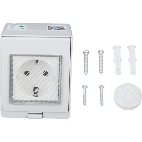 WiFi-Steckdose, transparente Staubschutzfolie für smarte Balkonsteckdose (SN55 SR (16A Steckdose)).