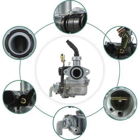 PZ19 cable-operated carburetor with switch, motorcycle accessory compatible with Honda Dayang DY100 Taiteng 110CC Underbone motorcycle.--DTEKGAZ