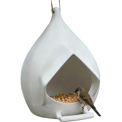 Mangiatoia per uccelli sospesa resistente alle intemperie Rifugio per uccelli da giardino Mangiatoia per esterni Balcone Terrazza (1/5)