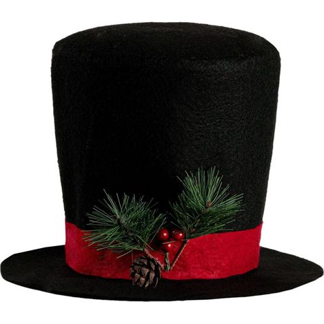 Décoration en forme d'étoile pour le sommet du sapin de Noël Décoration de Noël noire Décoration pour le sommet du sapin de Noël : chapeau à carreaux rouges (1/3)