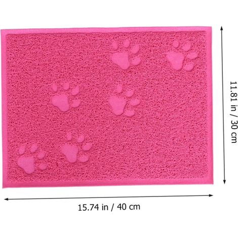 1 Tapis De Litière, Imperméable En Pvc, Antidérapant Pour Chat Et Petit Chien, Intérieur (1/5)
