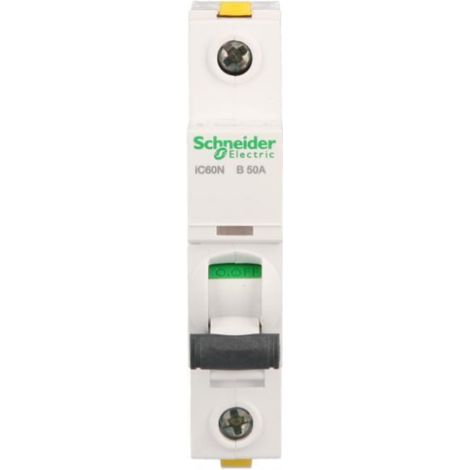 Interruptor automático 1P B 50A 6kA CA iC60N-B50 Acti9 A9F03150