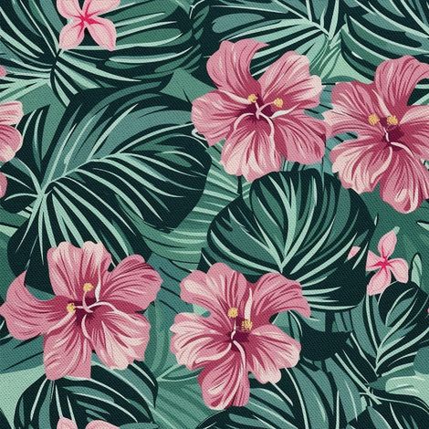 Tela Oxford para decoración de exteriores - Motivo floral I DX5200 (1/5)