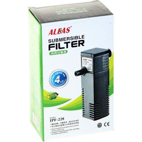 Trade Shop - Bomba De Filtración Interna Sumergible Biofiltro Para Acuario Ipf-228 4w 220 L/h - (1/2)
