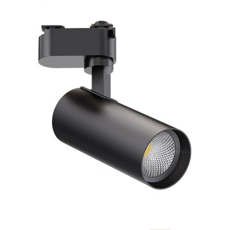 Spot LED sur rail 35 W noir blanc 6 000 K (1/3)