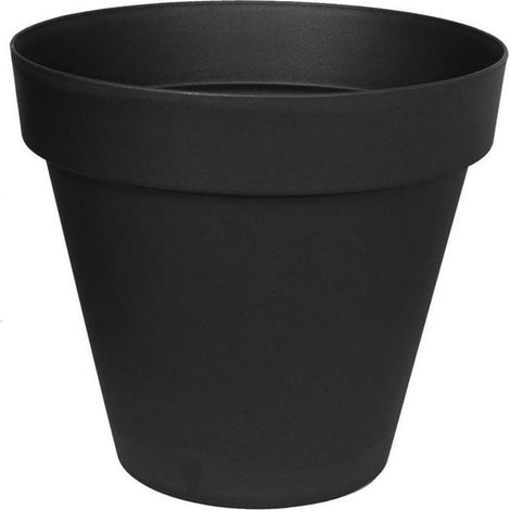 Grand pot de fleurs Sequoia 48 cm graphite (1/2)
