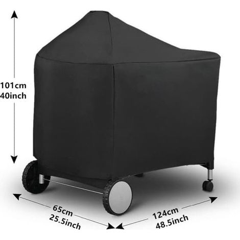 Weber 7152 Vattentätt Grillöverdrag, 124 x 65 x 101 cm, 1 pièce