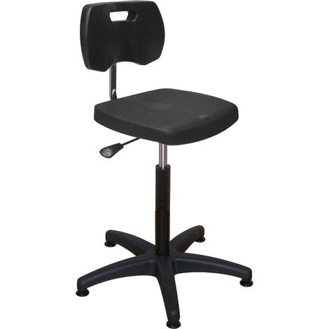 PROVOST - Siège ajustable en polyuréthane noir sans repose-pieds (1/2)