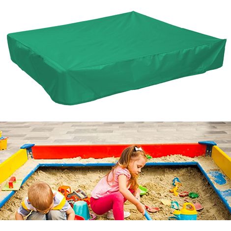 Couvercle de bac à sable avec cordon de serrage, bâche carrée pour bac à sable/bac à sable, protection contre la poussière, couverture/bac à sable/bac de protection adaptée aux jouets de sable, 180 x (1/5)