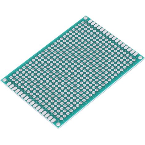 Lot de 10 circuits imprimés PCB prototype 5x7cm double face étamé plaque d'essai