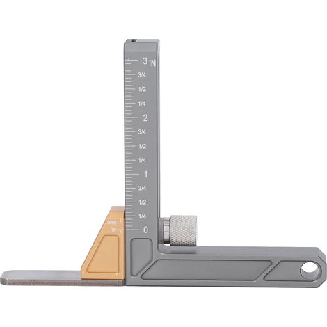 Jauge hauteur impériale aluminium – Outil mesure profondeur scie table machine rainurage, mesure (1/5)