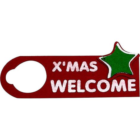 Décorations de Noël - Numéro de maison en feutrine - Poignée de porte décorative pour les fêtes (1/2)