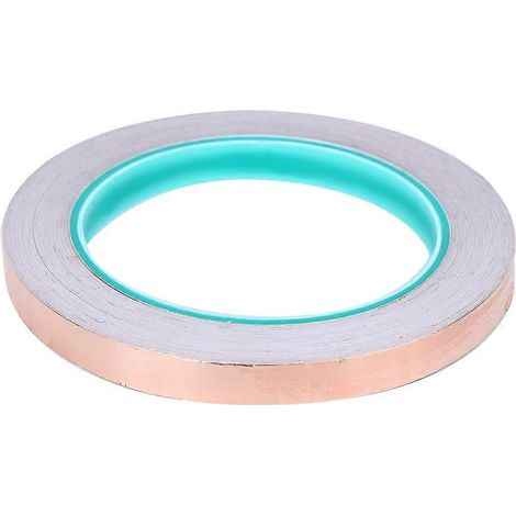 Ruban adhésif double face en feuille de cuivre conductrice pour blindage électromagnétique 10 mm x 20 m